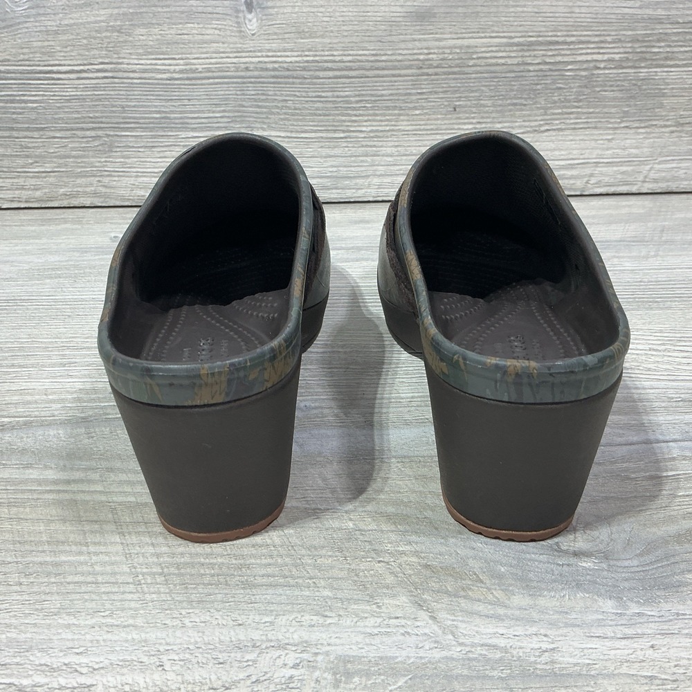 CROCS Womens Sarah Crosslite Floral Dual Comfort Heel Clogs Mules 203764 Size 8 - Picture 5 of 12